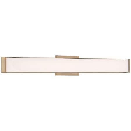 Access Lighting Citi, LED Vanity, Antique Brushed Brass Finish, Acrylic Lens Acrylic 62572LEDD-ABB/ACR